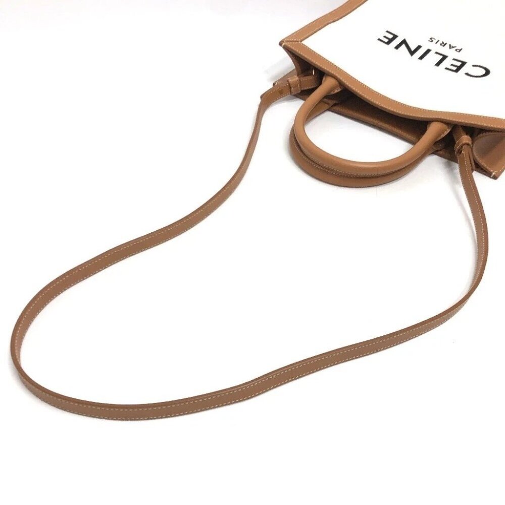CELINE 192082BNZ.02NT Small Vertical Cabas 2WAY Hand Bag Shoulder Bag Tote Bag - Picture 9 of 13